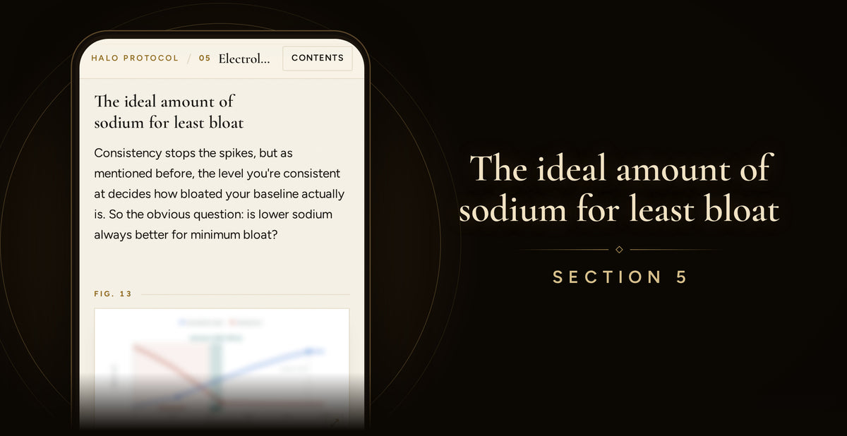 Debloat Protocol: The ideal amount of sodium for least bloat (Section 5)