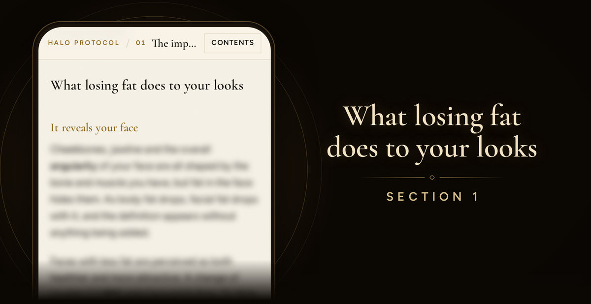 Fat Loss Protocol: What losing fat does to your looks (Section 1)